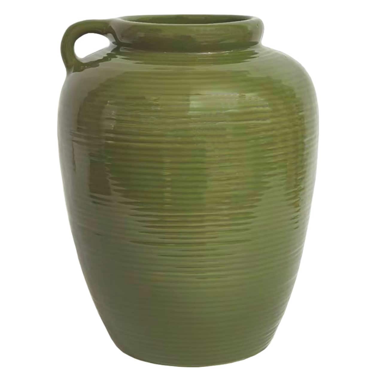 8.25" Green Ceramic Vase by Ashland®